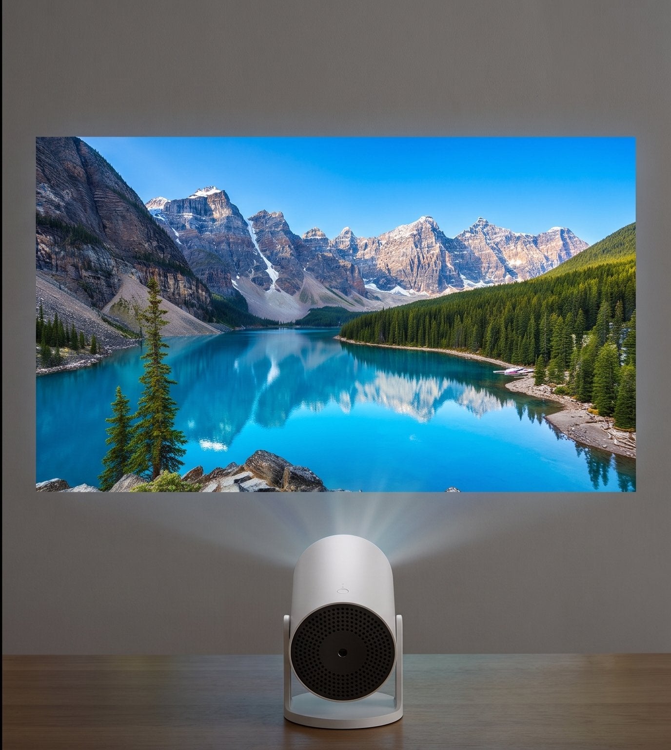 Bright, sharp HD picture from the Denly projector